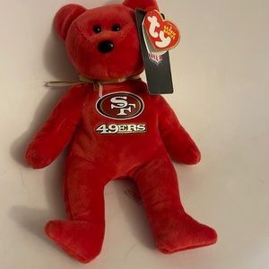 2015 Ty San Francisco 49ers Beanie Babies Teddy Bear 8 Inch